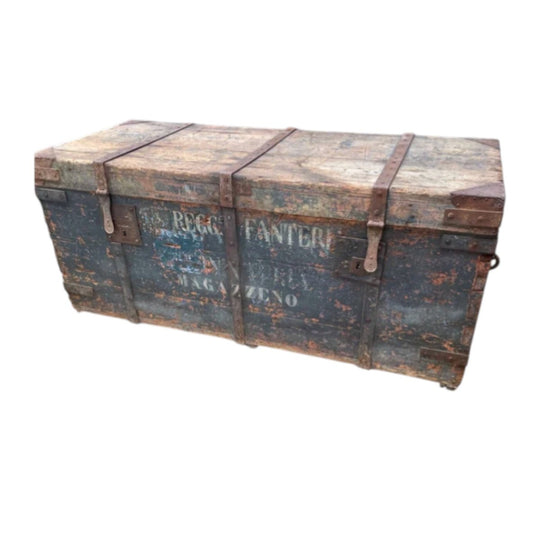 Italian Military Regiment Storage Chest.