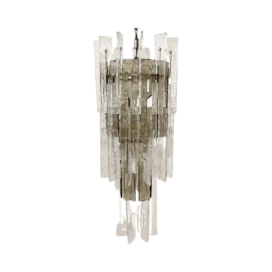 Italian Murano Glass Chandelier by Carlo Nason for Mazzega 1970s
