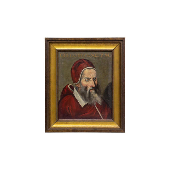 Italian Oil on Canvas Painting of Pope Gregory XIII