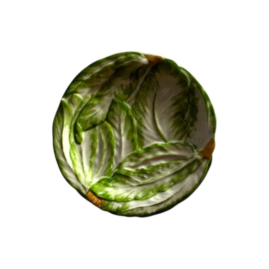 ITALIAN RADICCHIO PLATES HAND PAINTED (SET OF THREE)