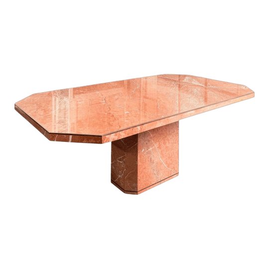 Italian Rosso Versailles Marble Dining Table