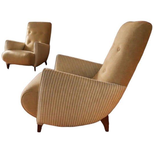 Italian Sleepy Hollow Lounge Chairs — Sold as a Pair
