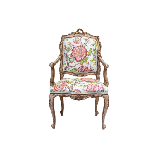 Italian Venetian painted style arm chair