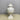 Italian White Ceramic Urn with Rose Finial - Bazaa