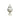 Italian White Ceramic Urn with Rose Finial - Bazaa