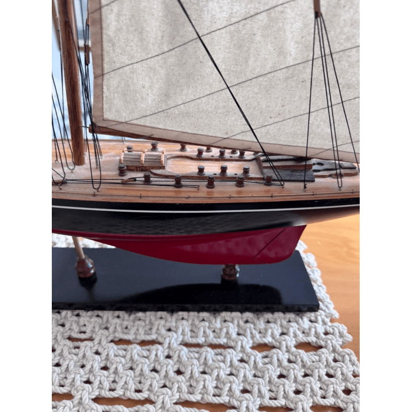 J Class Endeavour America’s Cup Model Yacht Timber Sailboat Decor Large Display | Bazaa | Designer, Vintage and Antique Furniture