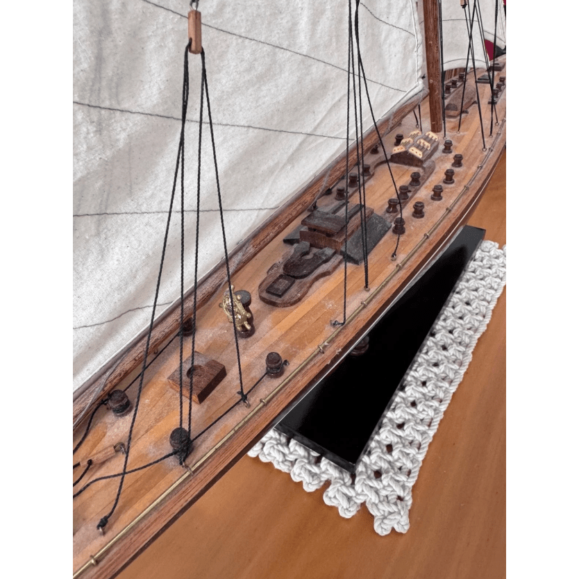J Class Endeavour America’s Cup Model Yacht Timber Sailboat Decor Large Display | Bazaa | Designer, Vintage and Antique Furniture