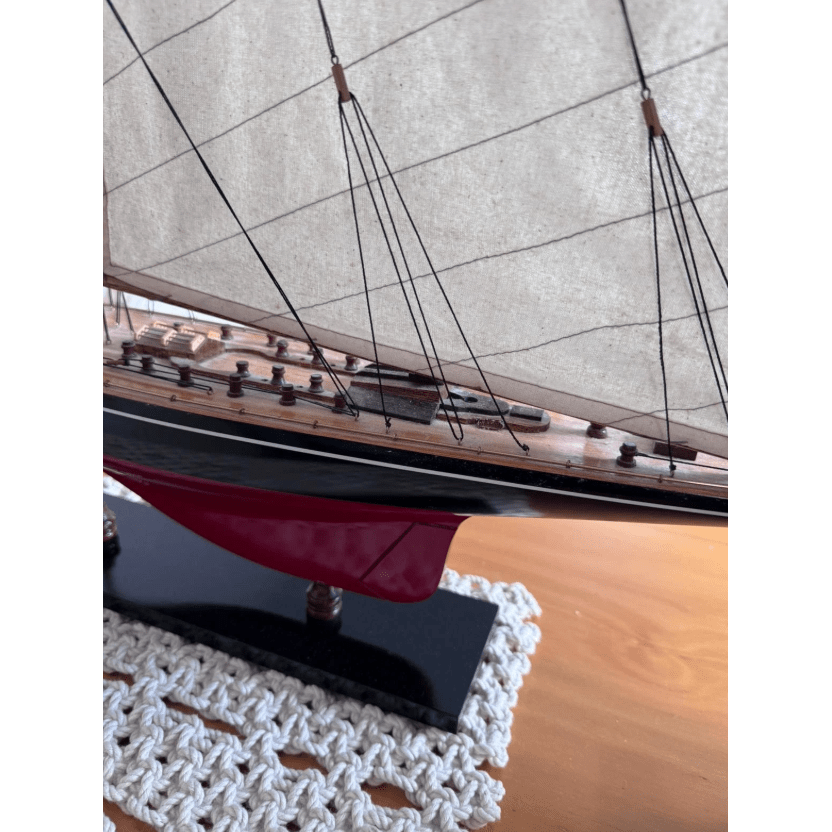 J Class Endeavour America’s Cup Model Yacht Timber Sailboat Decor Large Display | Bazaa | Designer, Vintage and Antique Furniture