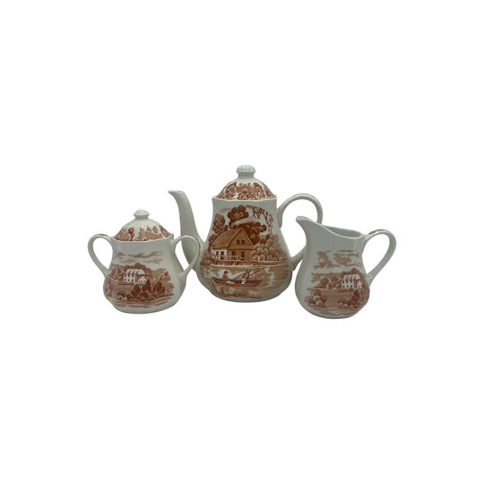 J & G Meakin 'Shantung' Tea Set