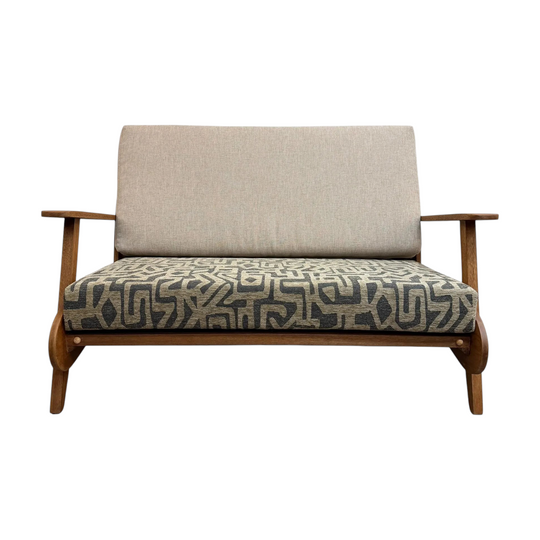 Early Mid Century Australian 2 Seater 'Flatpack' Couch - Newly Reupholstered*