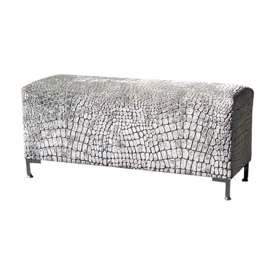 Bespoke Ottoman in Designers Guild "Nabucco Pearl"