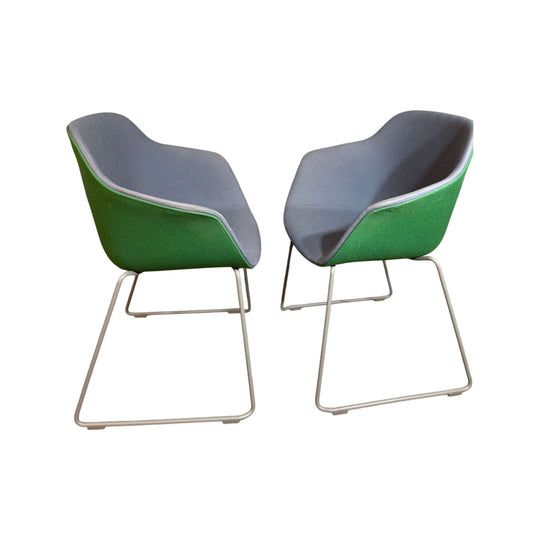 JAC Sled Chairs Grey