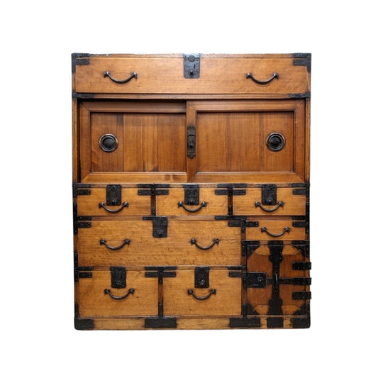 Japanese Choba Dansu, Merchant's Chest - Cedar | c.1880