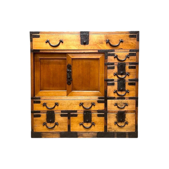 Japanese Choba Dansu, Merchant’s Chest – Cedar & Cypress | Meiji c.1890