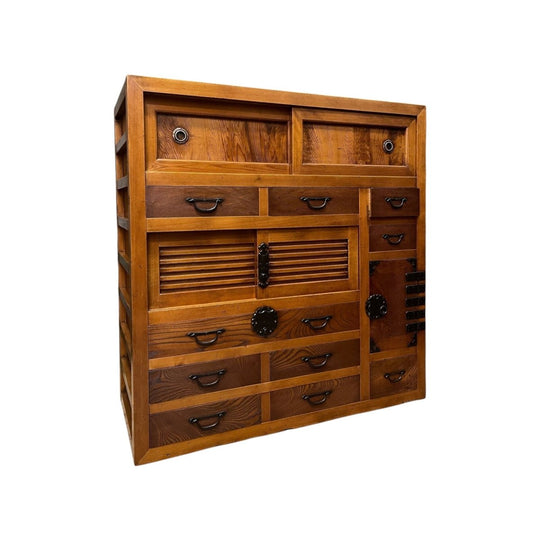 Japanese Choba Dansu, Merchant’s Chest –  Elm & Cedar | Meiji