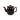 Japanese 'Honey Your Life' Brown Enamel Teapot - Bazaa