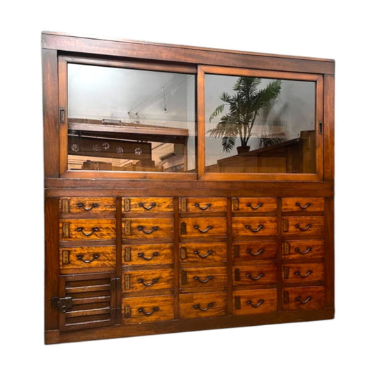 Japanese Shop Chest From Kyoto - Cedar & Cypress | Meiji