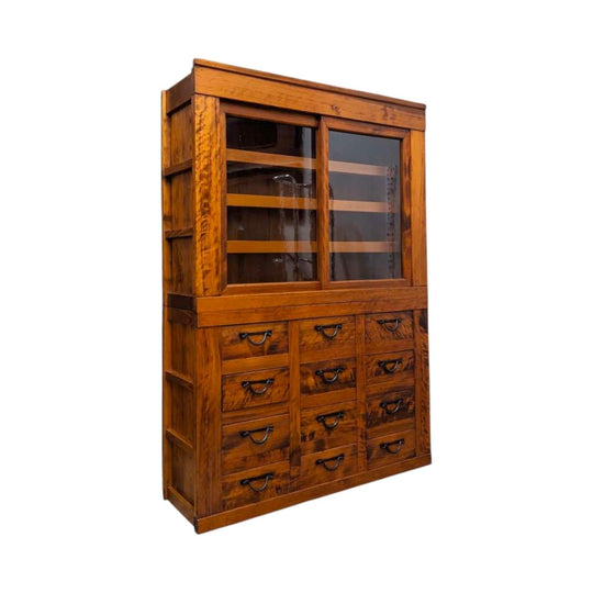 Japanese Shop Display Cabinet - Cedar & Cypress | Meiji, Late 1800's