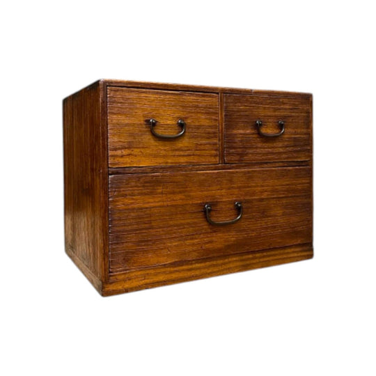 Japanese Three Drawer Chest - Paulownia | Taisho, 1920's