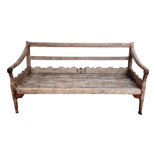 Javanese Vintage Bamboo Bench Seat