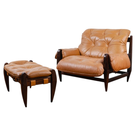 Jean Gillon ‘Rodeio’ Armchair and Ottoman