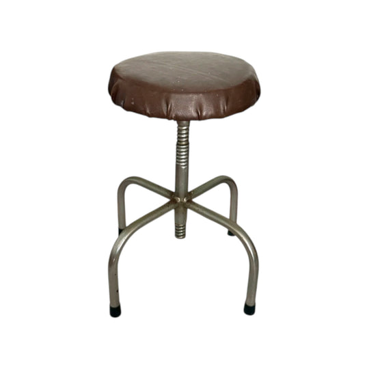 Mid Century Industrial Drafting Screw Thread Stool!!