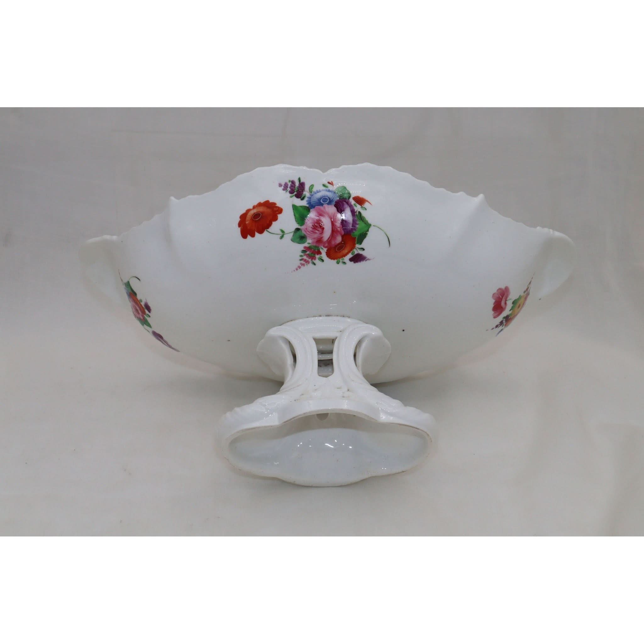 John Rose Coalport hand painted comport | Bazaa | Designer, Vintage and Antique Furniture