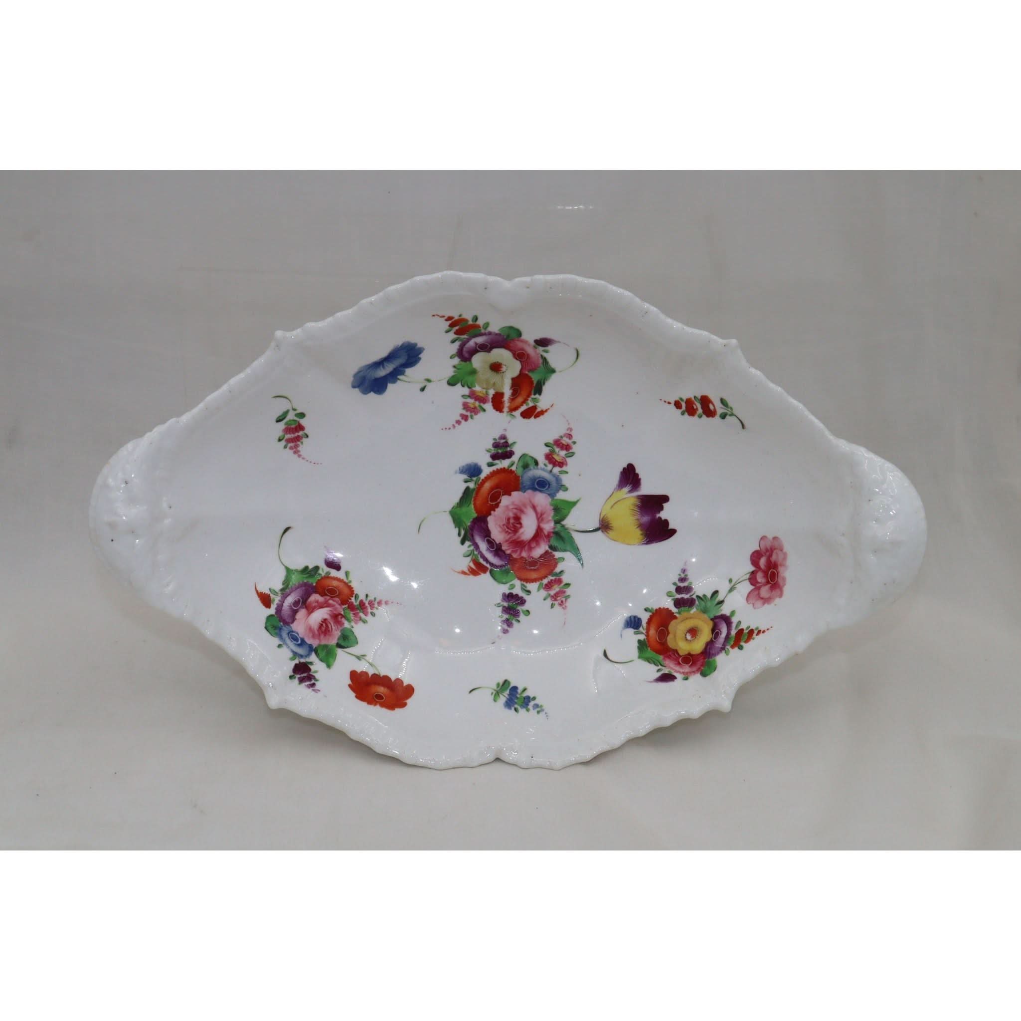 John Rose Coalport hand painted comport | Bazaa | Designer, Vintage and Antique Furniture