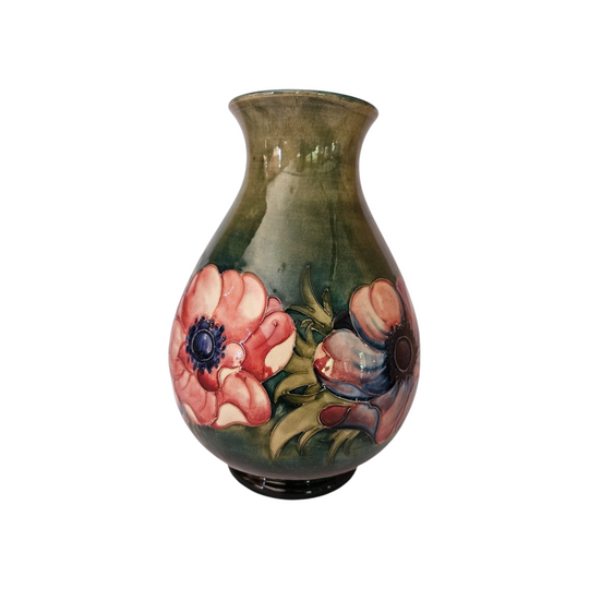 Walter Moorcroft Anemone (Green) 24 cm large vase