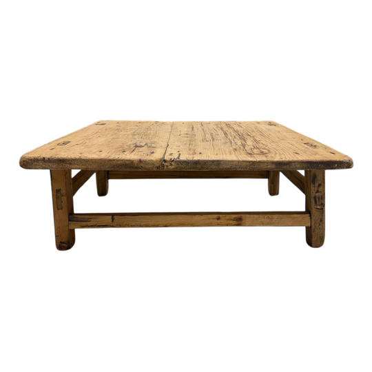Vintage Square Elm Coffee Table | 69x67x26cm