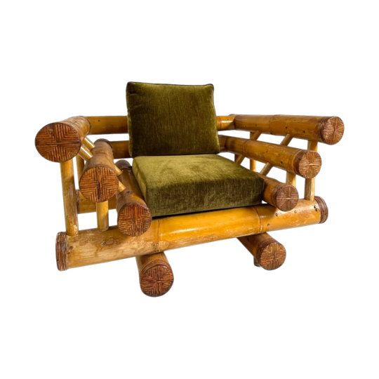 Jumbo Bamboo Armchairs x 2