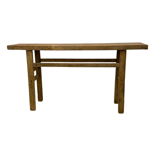 Antique Long Elm Console | 157x33x82cm