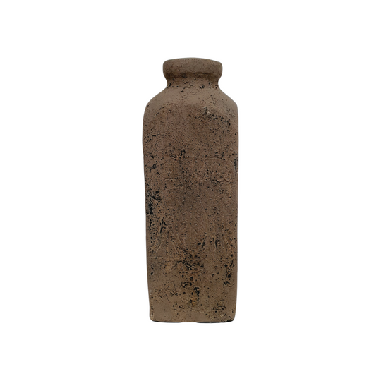 Terracotta Square Pot - Aqua