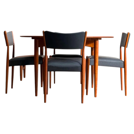 Parker Number 97 Dining Chairs Set of 4 – Licorice Vinyl
