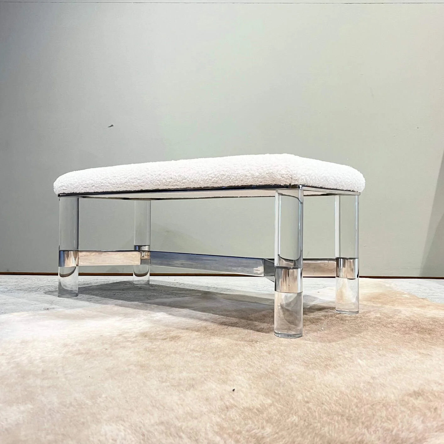 karl springer vintage bench seat.jpeg