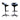 Kartell Spoon Stool in Black | Bazaa | Designer, Vintage and Antique Furniture