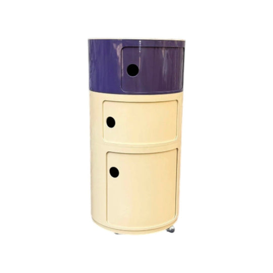 Kartell Vintage Purple & Cream Componibili unit