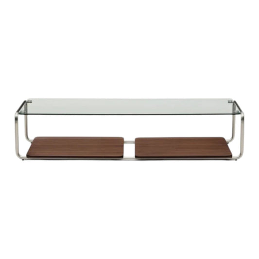 Kave Home Tarsel Walnut & Glass Coffee Table | Bazaa | Designer, Vintage and Antique Furniture