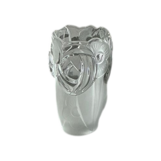 ART DECO CUT GLASS VASE