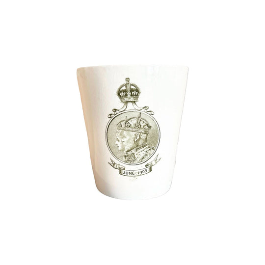 King Edward VII 1902 Coronation Dinner Commemorative Beaker by Royal Doulton