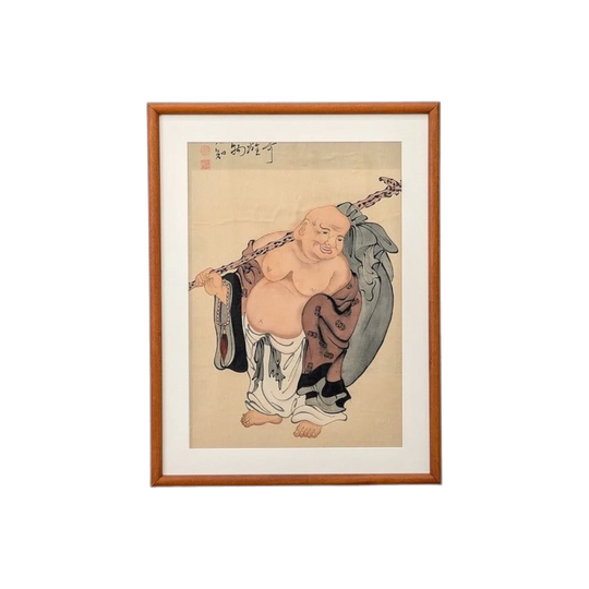 Kita Busei 'Hotei' Ink Painting, Edo Period, c. 1830