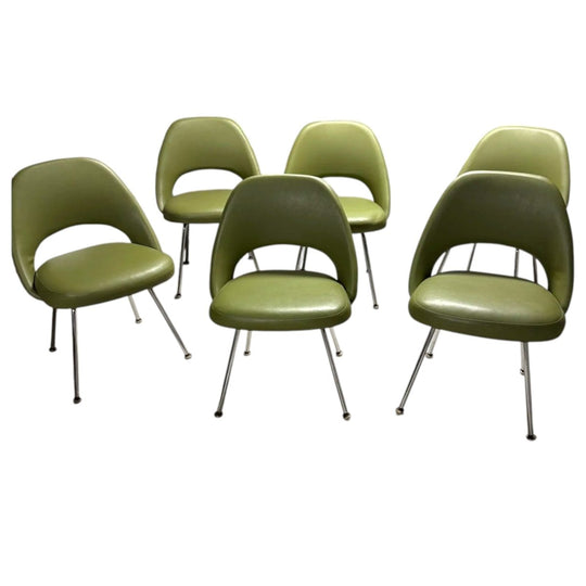 Set of 6 Knoll Saarinen Executive Side Chairs by Eero Saarinen