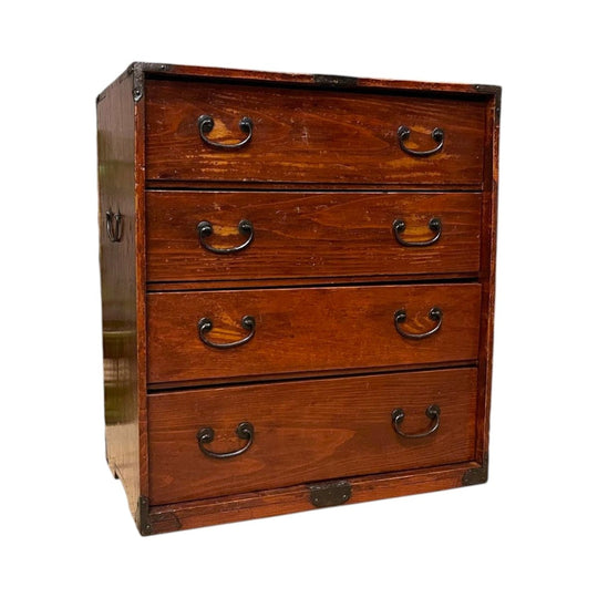 Ko Dansu, Japanese Side Cabinet - Cypress | Meiji, c.1900