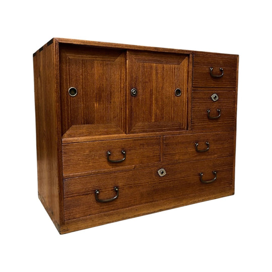 Ko Dansu, Japanese Side Cabinet - Paulownia | Showa