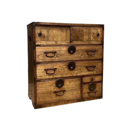 Ko Dansu, Japanese Side Cabinet - Paulownia | Taisho