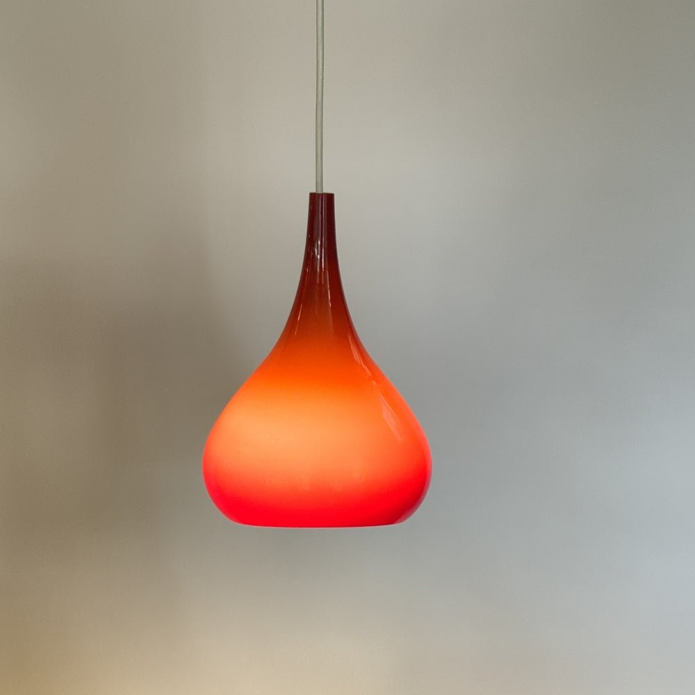 Krakus P1061 Cased Glass Pendant Lights by Sigvard Bernadotte and Acton Bjørn for Nordisk Solar. 2 available, priced individually. | Bazaa | Designer, Vintage and Antique Furniture