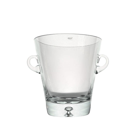KROSNO: A ‘Grand’ Scale Hand-Blown Crystalline ‘Bollen - Bubble” Ice Bucket, Poland, late 20th century