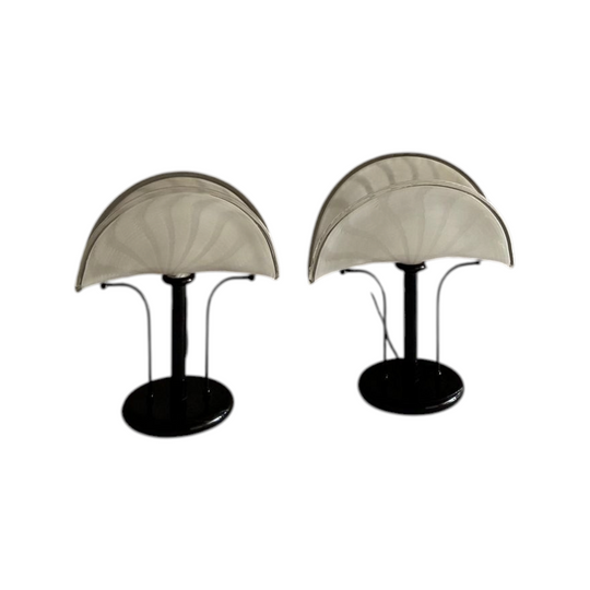 Pair of Murano Glass Table Lamps, Italy