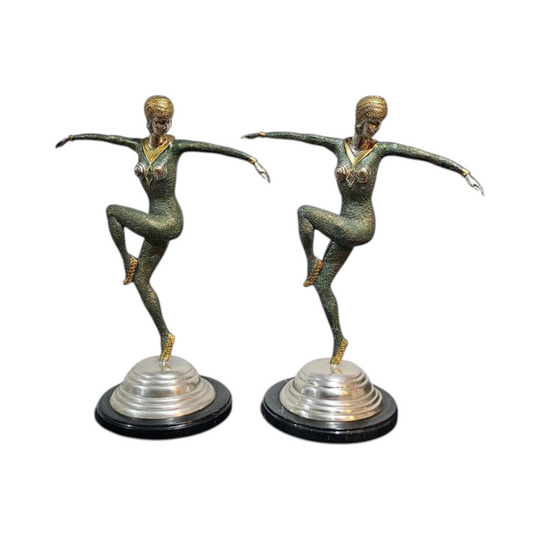 Art Deco Sculptures of "Dancer of Kapurthala" D. After Démètre H.Chipăruș 1920s
