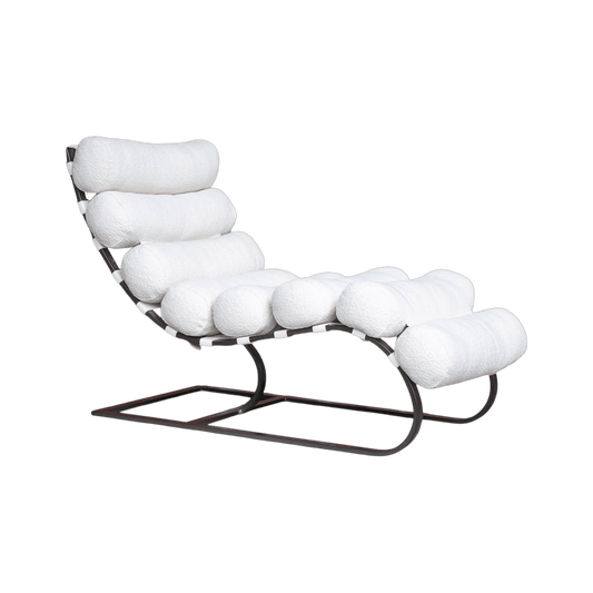 La Croix Chaise – Contemporary Black Steel Sled Lounge | Bazaa | Designer, Vintage and Antique Furniture